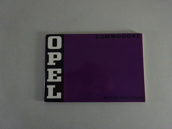 Betriebsanleitung / Handbuch Opel Commodore B Stand 9/1974