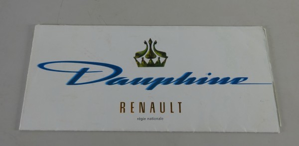 Prospekt / Faltprospekt / Broschüre Renault Dauphine 4 Zylinder 26,5PS