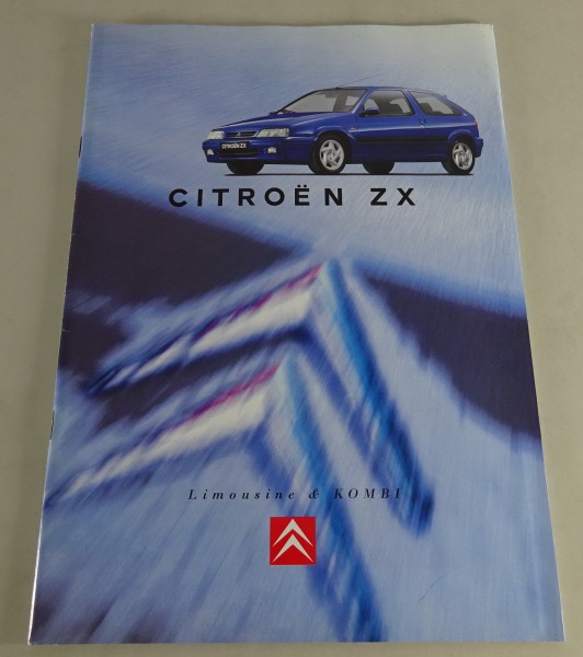 Prospekt / Brochure Citroen ZX Stand 08/1996