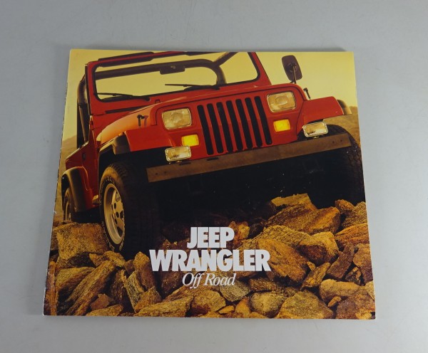 Prospekt / Broschüre Jeep Wrangler Stand ca. 1987/88 - Englisch