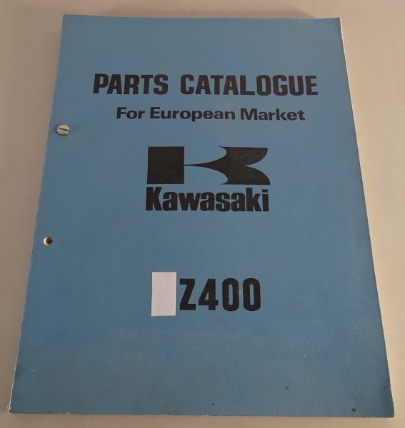 Spare Parts List Kawasaki Z 400 Stand 09/1974