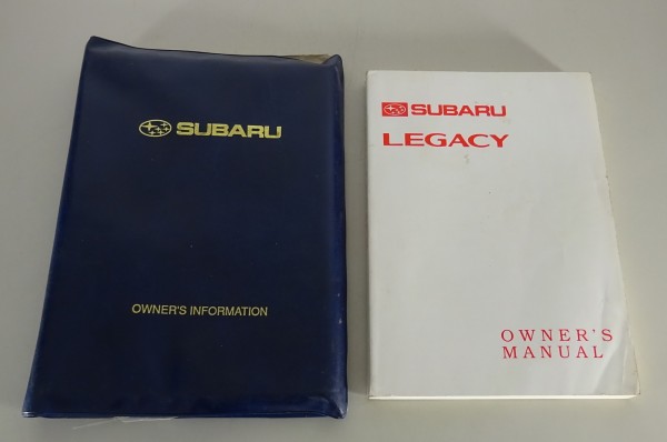 Wallet + Handbook / Owner's manual Subaru Legacy Type BD/BG printed 06/1994