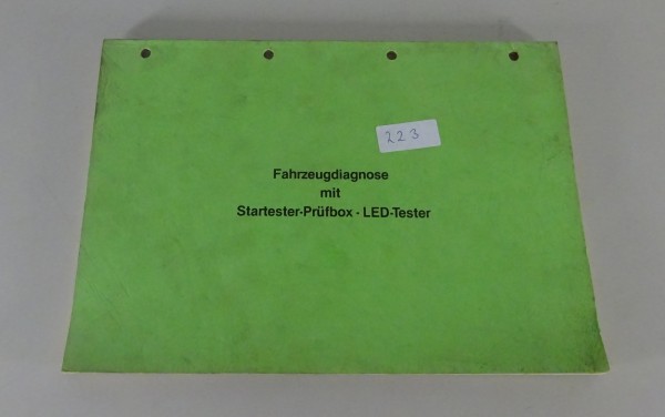 Werkstatthandbuch Ford Fahrzeugdiagnose mit Startester-Prüfbox / LED-Tester