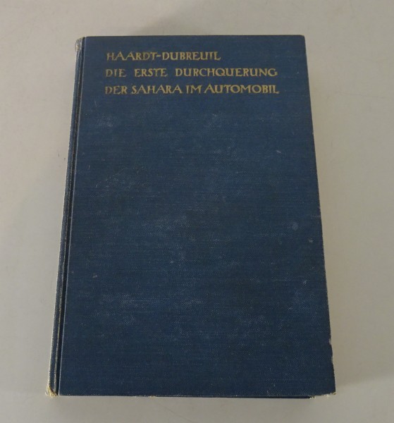 Buch; Die erste Durchquerung der Sahara im Automobil von 1928