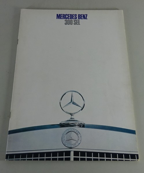 Prospekt / Broschüre Mercedes Benz 300 SEL W109 - niederländisch