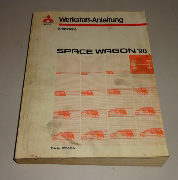 Werkstatthandbuch Mitsubishi Space Wagon Karosserie Getriebe Motor Bremsen 1990