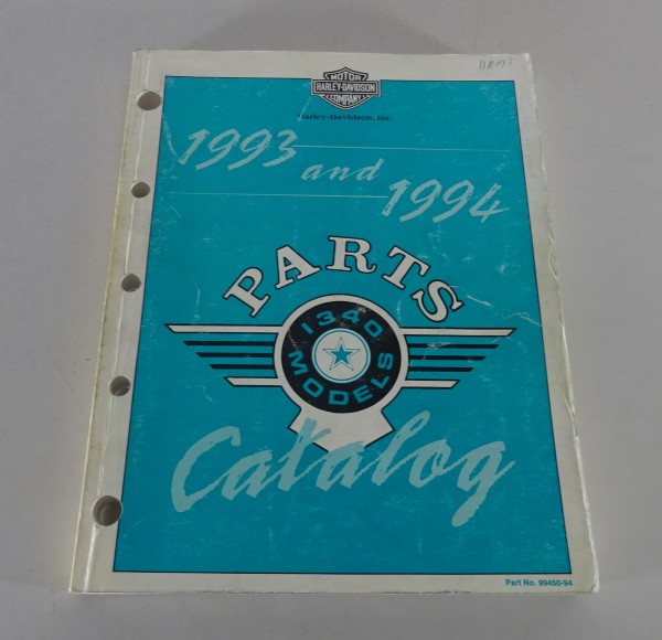 Parts catalog / Spare parts list Harley Davidson 1340 Models 1993/94 from 1993