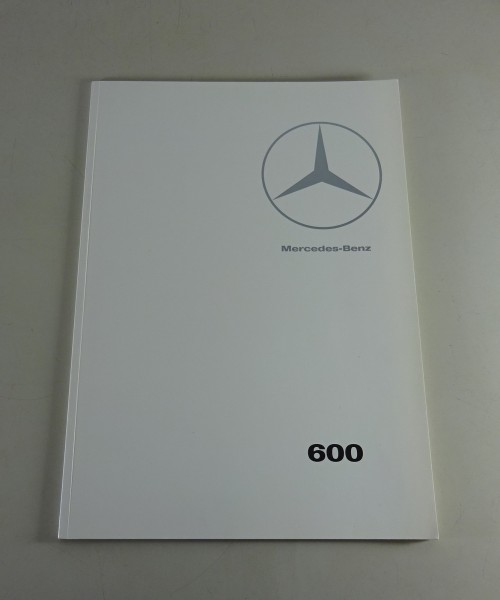 Prospekt / Broschüre Mercedes-Benz 600 | W100 Stand 08/1965