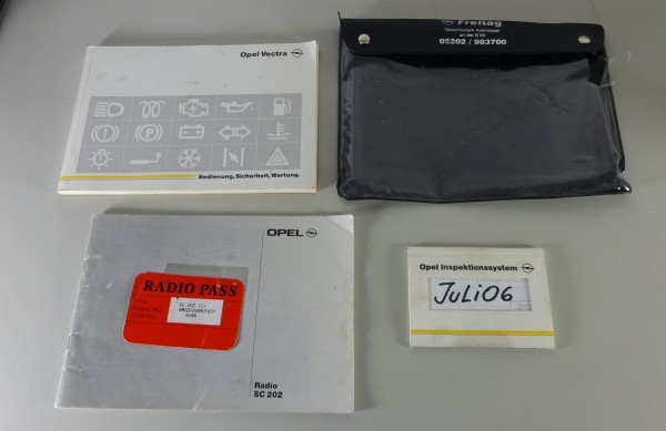 Bordmappe + Betriebsanleitung Opel Vectra A von 08/1992