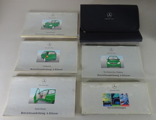Bordmappe mit Betriebsanleitung Mercedes-Benz A-Klasse W168 Stand 12/1998