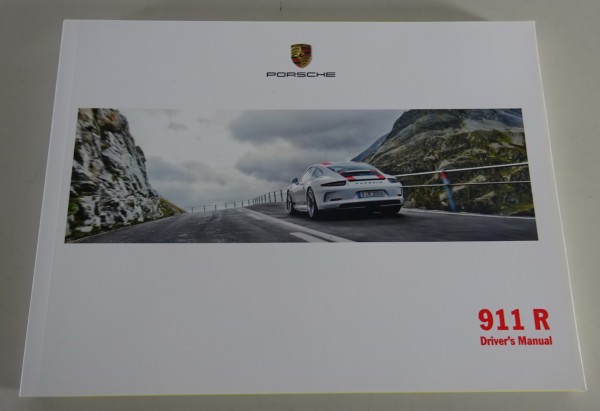 Owner´s Manual / Handbook Porsche 911 R Typ 991 from 01/2016