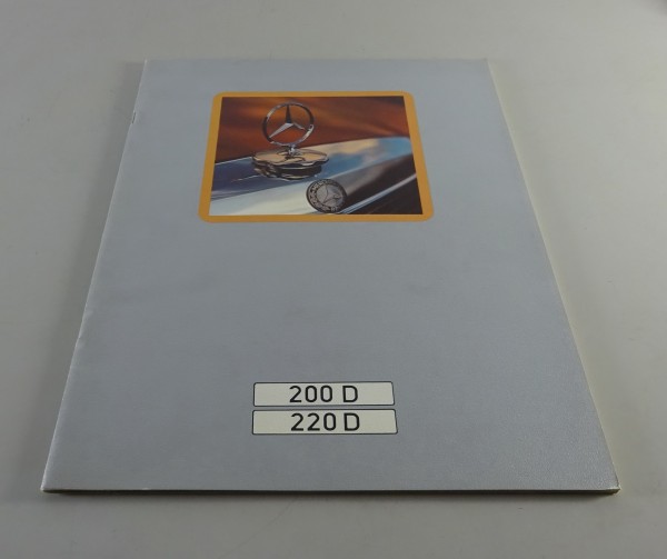 Prospekt / Broschüre Mercedes-Benz /8 W115 - 200 D / 220 D Stand 11/1972