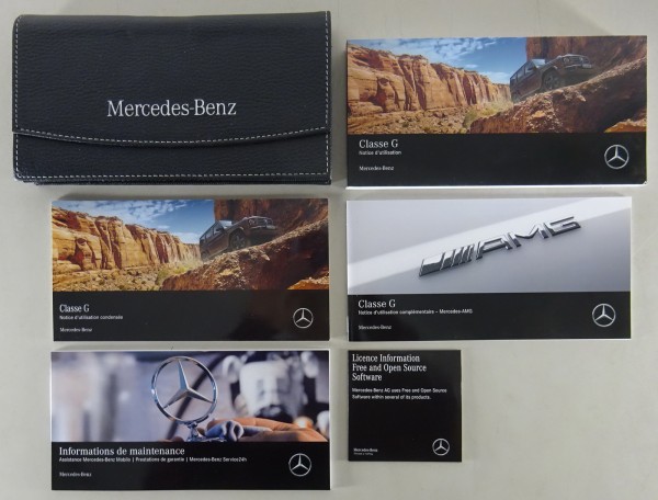 Dossier de bord + Notice d´utilisation Mercedes-Benz Classe G W463 + AMG de 2019