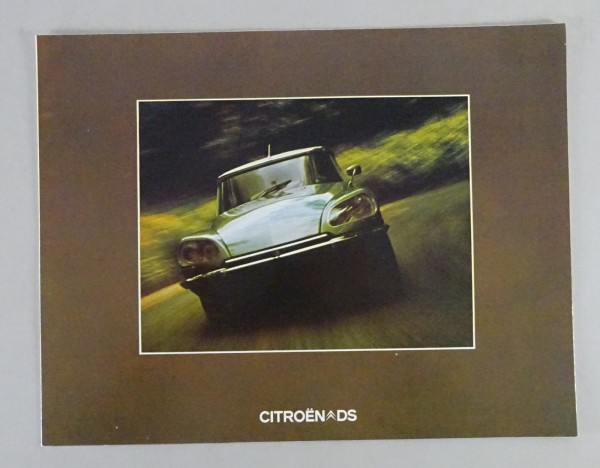 Prospekt/Poster Citroen DS 20 / 23 + DSpecial + DSuper 5 von 07/1973 auf deutsch