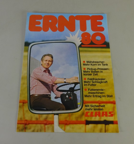 Prospekt / Broschüre Claas Landmaschinen-Programm Stand 1980