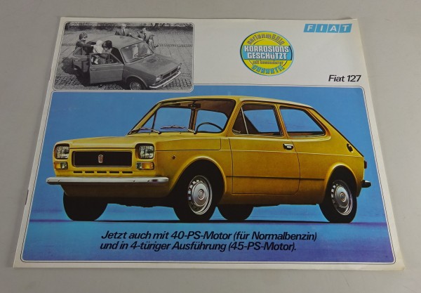 Prospekt / Broschüre Fiat 127 Stand 06/1974