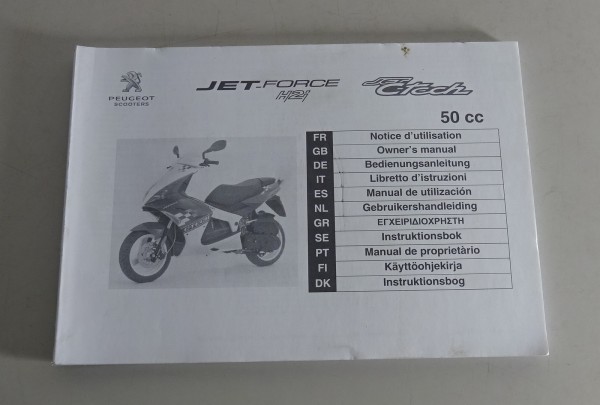 Betriebsanleitung Peugeot Scooter Jet-Force H2i Jet C-tech 50 cc Stand 08/2012