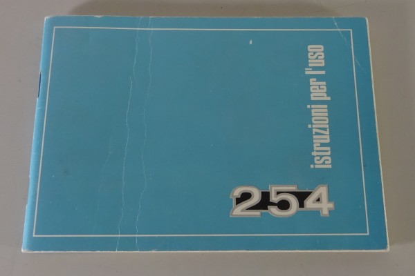 Uso e Manutenzione / Istruzioni per I´uso Benelli 254 da 10/1979
