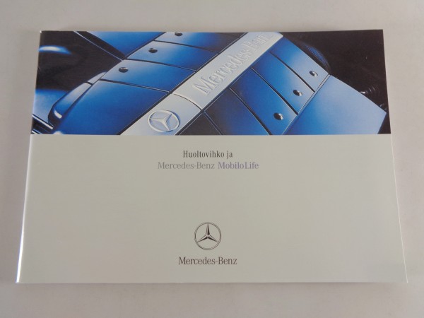 Scheckheft Mercedes Benz SLK, CLK, SL, CL, etc. auf Finnisch von 04/2003