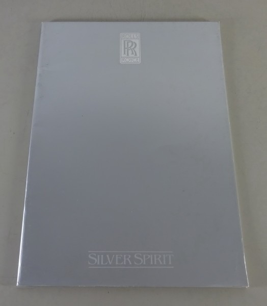 Prospekt Rolls-Royce Silver Spirit & Bentley Mulsanne Stand 1980 - italienisch