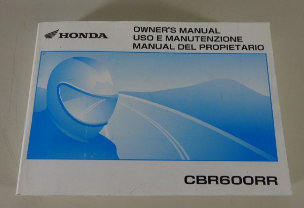 Owner's Manual / Uso e Manutenzione Honda CBR 600 RR Fireblade from 2006