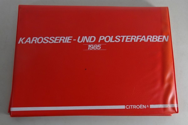 Polstermappe + Lackmuster Citroen - 2CV6 / CX / BX / GSA / Visa Stand 1985