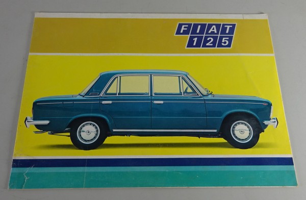 Prospekt / Broschüre Fiat 125 Stand 11/1968