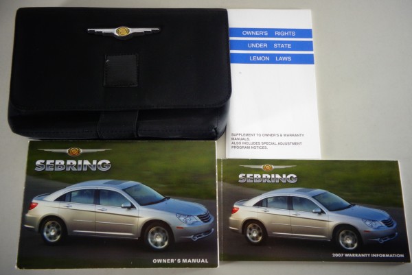 Wallet & Owner´s Manual / Handbook Chrysler Sebring from 2007