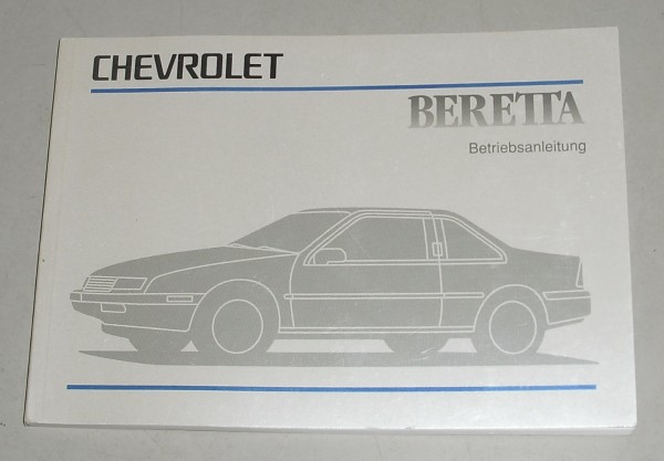 Betriebsanleitung Handbuch Chevrolet Beretta auf Deutsch