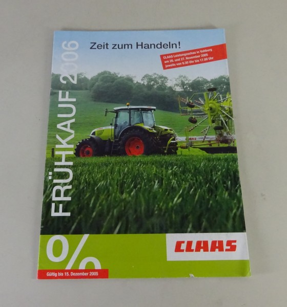 Prospekt / Broschüre Claas Frühjahres-Programm Stand 2006