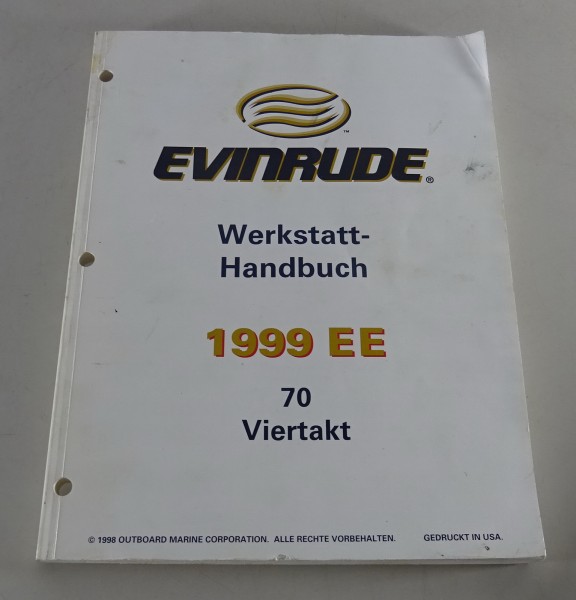 Werkstatthandbuch Evinrude Außenborder Bootsmotor Modell 70 Viertakt, Std. 1999