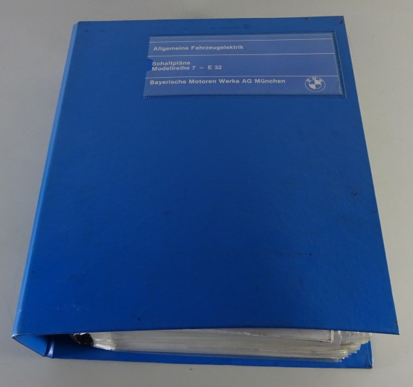 Werkstatthandbuch Elektrik / Schaltpläne BMW 7er E32 730i / 735i ab Bauj. 1986