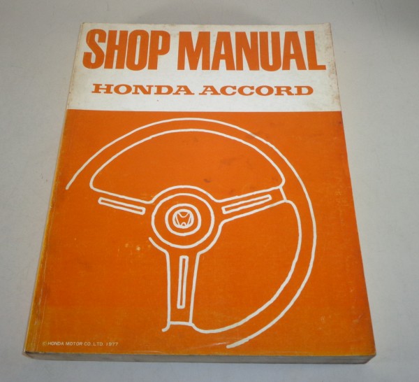 Workshop Manual / repair manual Honda Accord SJ-D / SJ-E edition 1977