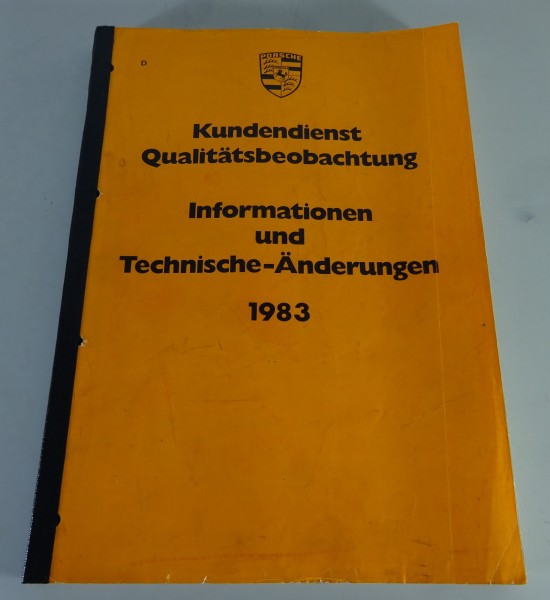 Werkstatthandbuch Porsche 911, 944, 924, 928 Kundendienst Qualitätsbericht 1983