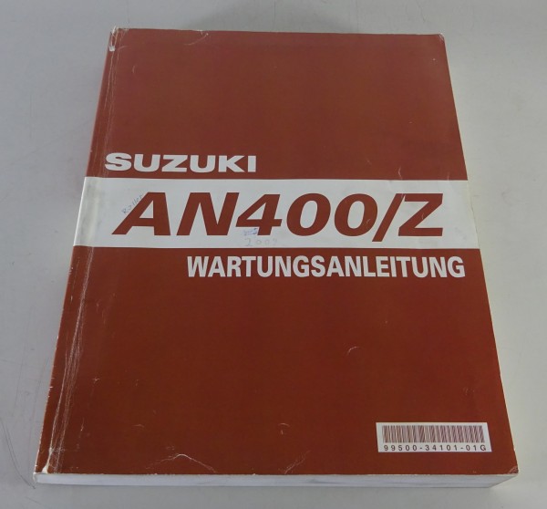 Werkstatthandbuch Suzuki Roller AN 400/Z Burgman Roller K7/K8 Stand 05/2006
