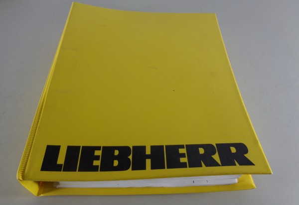Teilekatalog Liebherr Radbagger A 912 Litronic ab Serien Nr. 2001 07/1995