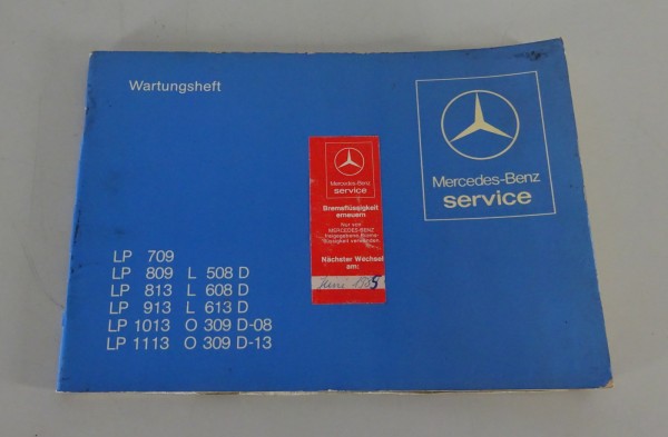 Scheckheft / Wartungsheft Mercedes-Benz T2 Düdo + Leichte Frontlenker LP 10/1979