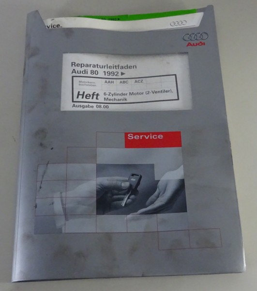 Werkstatthandbuch / Reparaturleitfaden Audi 80 B4 2,6l / 2,8l V6-Motor v. 8/2000