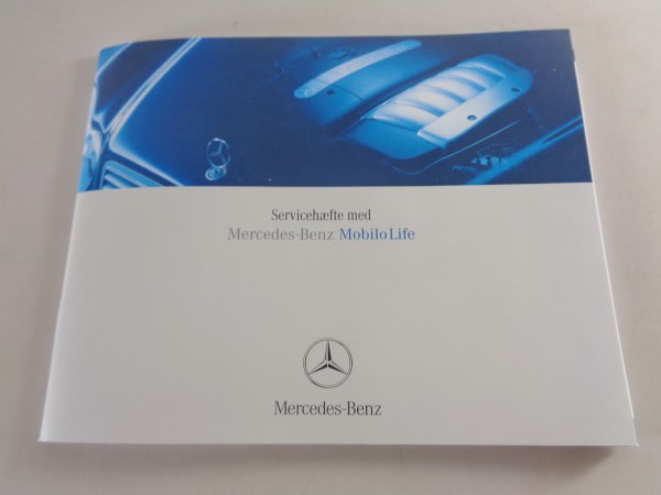 Scheckheft Mercedes Benz W168, W203, R170, R230, etc. von 10/2003 auf Dänisch