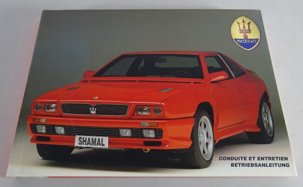 Betriebsanleitung / Manuel d'utilisation Maserati Shamal Stand 1991