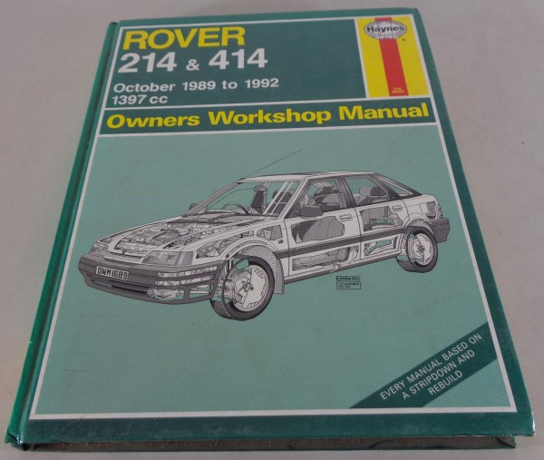 Haynes Workshop Manual / Reparaturanleitung Rover 214 & 414 Bj. 1989 - 1992