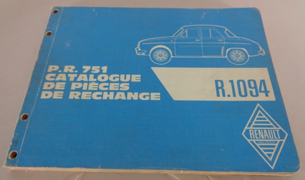 Teilekatalog / Spare Parts List Renault Dauphine R.1094