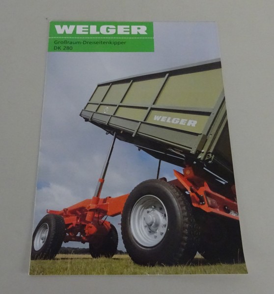 Prospekt / Broschüre Welger Dreiseitenkipper DK 280 Stand 09/2000