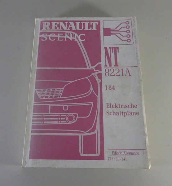 Werkstatthandbuch Elektrik / Elektrische Schaltpläne Renault Scenic Stand 2002