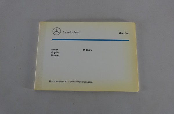 Bildkatalog Teilekatalog Mercedes Benz Motor / Vergaser M 130 V Stand 11/1990