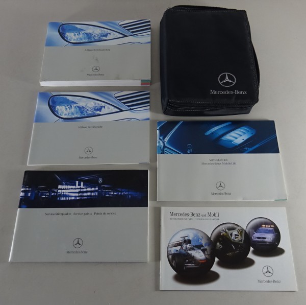 Bordmappe mit Betriebsanleitung Mercedes A-Klasse W168 A140 / 160 / 170..v.2003