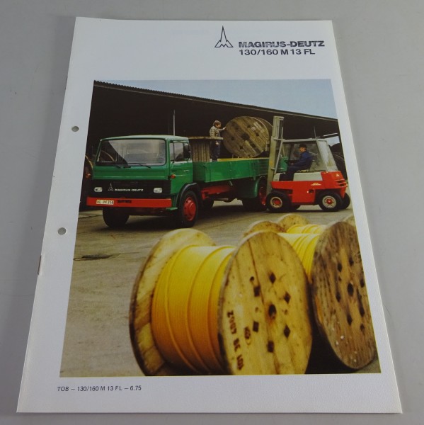Prospekt / Broschüre Magirus-Deutz LKW 130/160 M 13 FL Frontlenker Stand 05/1975