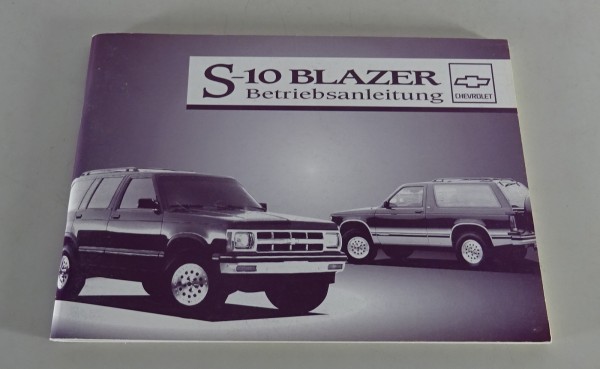 Betriebsanleitung Handbuch Chevrolet S-10 Blazer Stand 1994 auf Deutsch