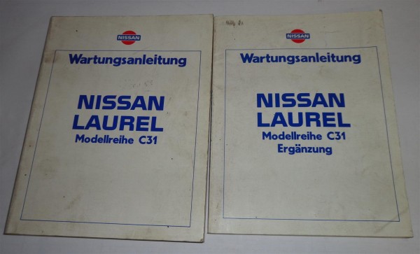 Werkstatthandbuch Wartungsanleitung Nissan Laurel C31 + Ergänzung 2-teilig 1983