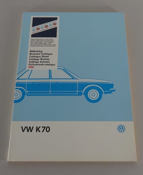 Bildkatalog / Teilekatalog VW K70 Typ 48 Ausgabe 1988